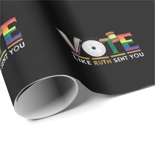 Stem zoals Ruth stuurde je Gavel Feministen LGBT P Cadeaupapier (Rol Hoek)