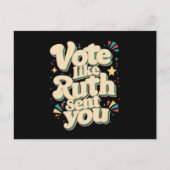 Stem zoals Ruth stuurde u Uterus Feminist LGBT Briefkaart (Voorkant)