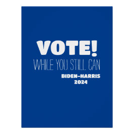STEM! Zolang je nog kunt Biden-Harris 2024 Perfect Poster