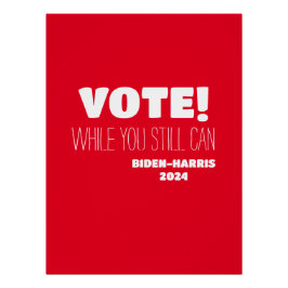 STEM! Zolang je nog kunt Biden-Harris 2024 Perfect Poster