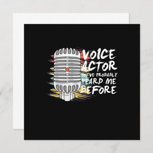 Stemacteur Voor Kaart (Voorkant / Achterkant)