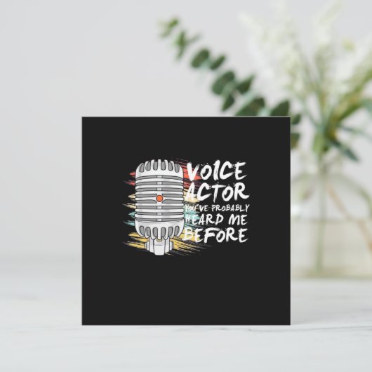 Stemacteur Voor Kaart (Staand voorkant)