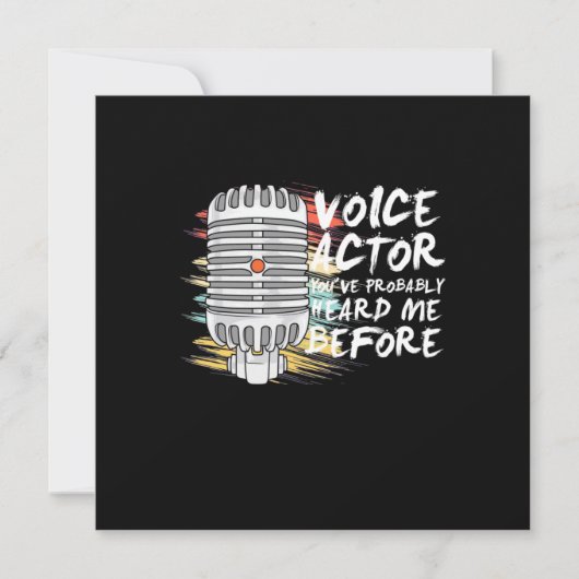 Stemacteur Voor Kaart (Voorkant)