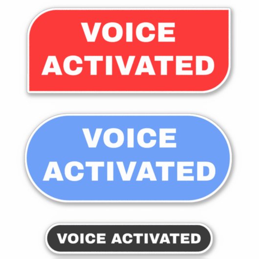 Stemactivering Sticker (Voorkant)