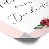 Stemadvies van Burgundy Gold voor het bruinbord Poster (Hoek)