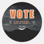 Stemangst Tactiek Ronde Sticker (Voorkant)