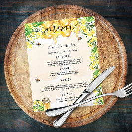 Stembijen honingraatmeel in het huwelijksmenu