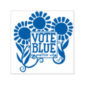 Stemblauw ongeacht wie  zelfinktende stempel (Design)