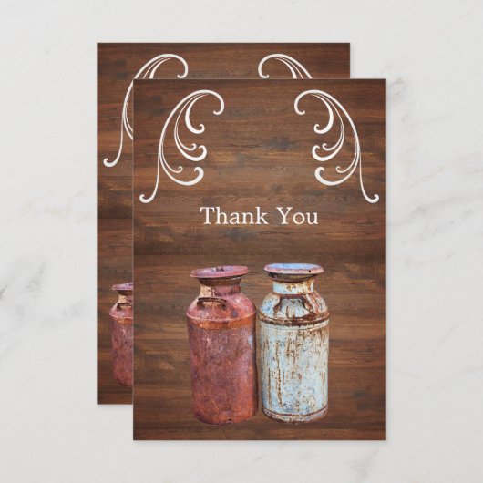 Stemblikjes Boerderij Bedankkaart (Voorkant / Achterkant)