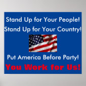 Stembord van het gemeentehuis poster (Voorkant)