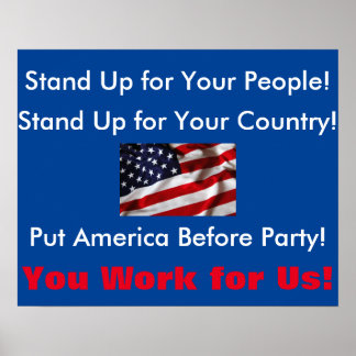 Stembord van het gemeentehuis poster