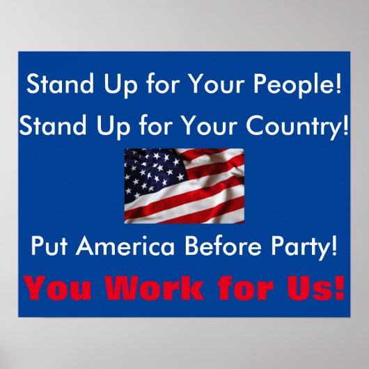 Stembord van het gemeentehuis poster (Voorkant)