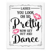 Stembord voor de badkamer grappig foto afdruk (Voorkant)