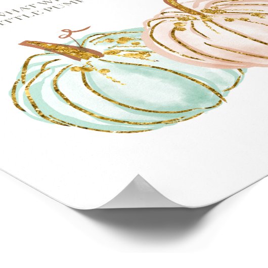 Stembord voor maandpompoenen en perzikenpompen poster (Hoek)