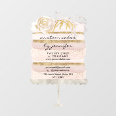 Stembord voor weddenschapstaart met goudglitter raamsticker (Vel)