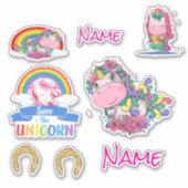 Stembordrukstoffen Eicorns, vinylSticker, op maat  Sticker (Voorkant)