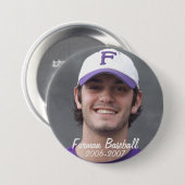 Stembridge W2007Mok, Furman Baseball, 2006-2007 Ronde Button 7,6 Cm (Voorkant /achterkant)