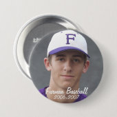 Stembridge W2007Mok, Furman Baseball, 2006-2007 Ronde Button 7,6 Cm (Voorkant /achterkant)
