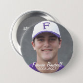Stembridge W2007Mok, Furman Baseball, 2006-2007 Ronde Button 7,6 Cm (Voorkant /achterkant)