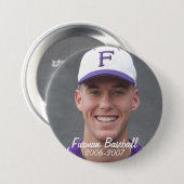 Stembridge W2007Mok, Furman Baseball, 2006-2007 Ronde Button 7,6 Cm (Voorkant /achterkant)
