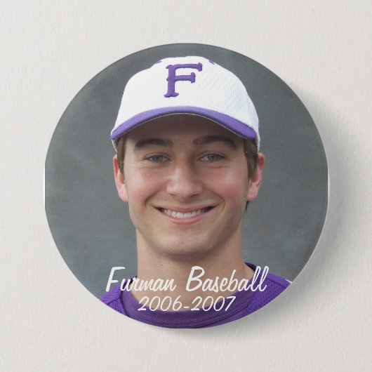 Stembridge W2007Mok, Furman Baseball, 2006-2007 Ronde Button 7,6 Cm (Voorkant)