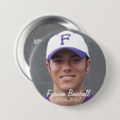 Stembridge W2007Mok, Furman Baseball, 2006-2007 Ronde Button 7,6 Cm (Voorkant /achterkant)