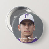 Stembridge W2007Mok, Furman Baseball, 2006-2007 Ronde Button 7,6 Cm (Voorkant /achterkant)