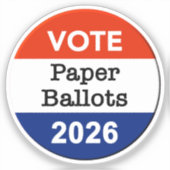 Stembrief Stembiljetten 2026 Midterm Verkiezing Pa Sticker (Voorkant)