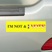 Stembumpersticker Bumpersticker (Op auto)