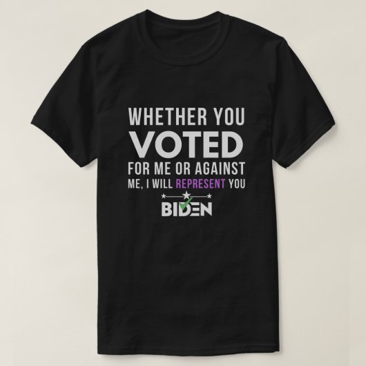 stemcitaat van joe biden t-shirt (Design voorkant)