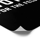 Stemd voor de Felon Pro Trump 2024 Poster (Hoek)