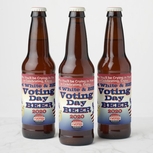 Stemdag Bier! Stem! Verkiezingen 2020 Bier Etiket (Flessen)