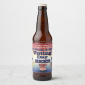 Stemdag Bier! Stem! Verkiezingen 2020 Bier Etiket (Voorkant)