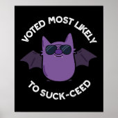 Stemde meest waarschijnlijk om te zuigen vleermuis poster (Voorkant)