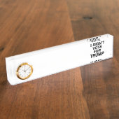 Stemde niet voor Trump Naambordje (Zijkant)