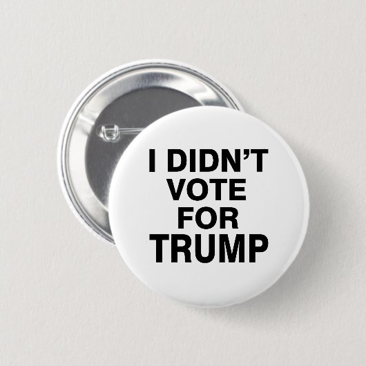 Stemde niet voor Trump Ronde Button 5,7 Cm (Voorkant /achterkant)