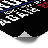 Stemde Trump en ik zal het opnieuw doen 2024 Poster (Hoek)