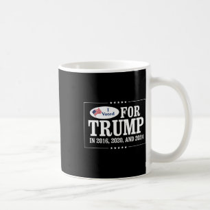 Stemde voor Trump in 2016 2020 en 2024 Koffiemok