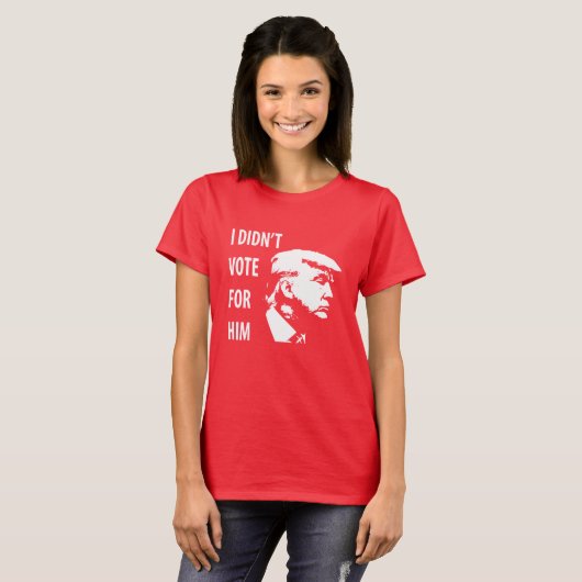 Stemden niet op Trump T-shirt (Voorkant volledig)