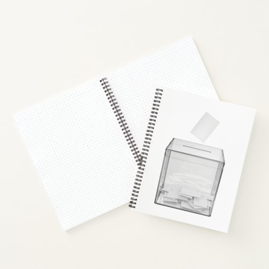 Stemdocument en transparant stemhokje notitieboek (Binnen)