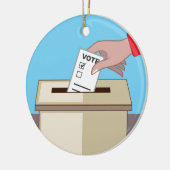 Stemdoos Keramisch Ornament (Links)