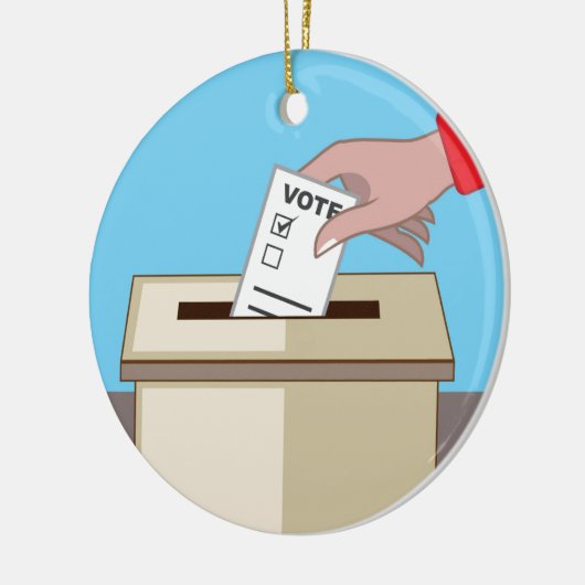 Stemdoos Keramisch Ornament (Links)