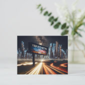 Stemherinnering Billboard met Lightning Briefkaart (Staand voorkant)