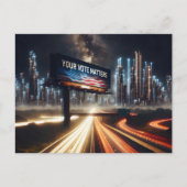 Stemherinnering Billboard met Lightning Briefkaart (Voorkant)