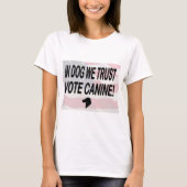 Stemhond met Amerikaanse vlag T-shirt (Voorkant)