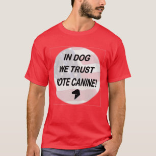 Stemhond met Amerikaanse vlag T-shirt