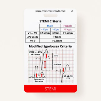 STEMI/High Risk EKG's Badge