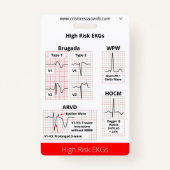 STEMI/High Risk EKG's Badge (Achterkant)