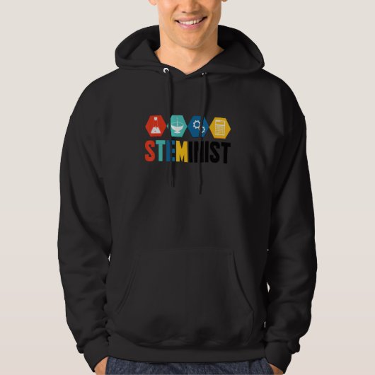 Steminist Grafische Coder Programmeur Computer Gee Hoodie (Voorkant)
