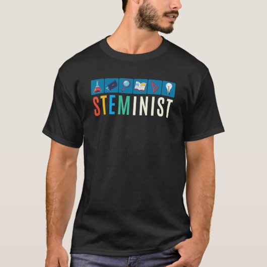 Steminist Science Technology Engineering Wiskunde  T-shirt (Voorkant)